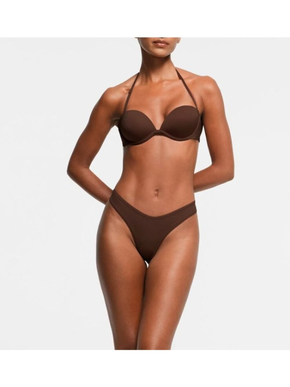 SKIMS Multi-Way Underwire Bra Cocoa Size 34C NWT